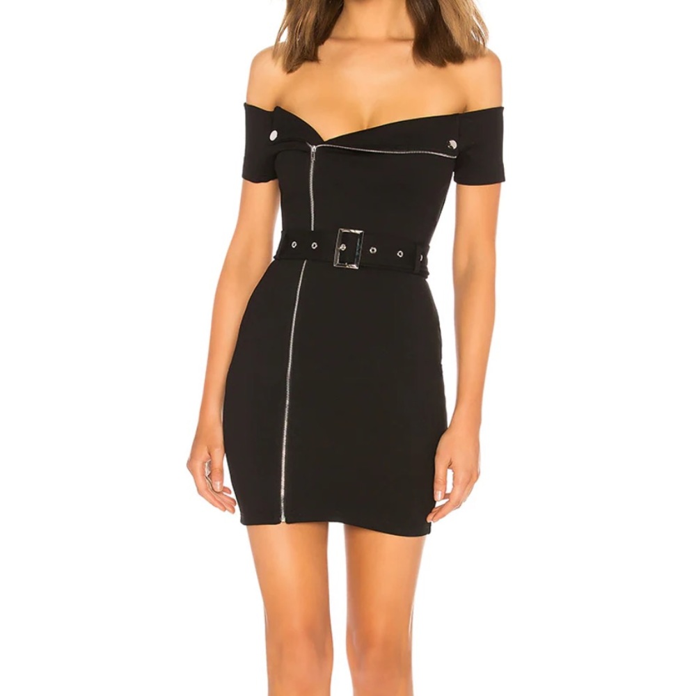 NWT Terri Moto Dress from Superdown